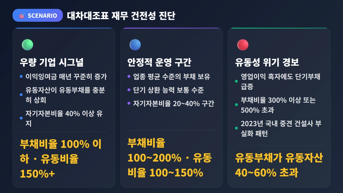 대차대조표 완벽 가이드 2026 자산·부채·자본 한눈에 이해하기 3 대차대조표 재무 건전성 진단