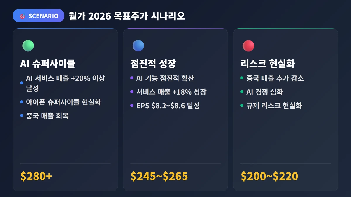 월가 2026 목표주가 시나리오 엔비디아 주가 전망 AI 2026