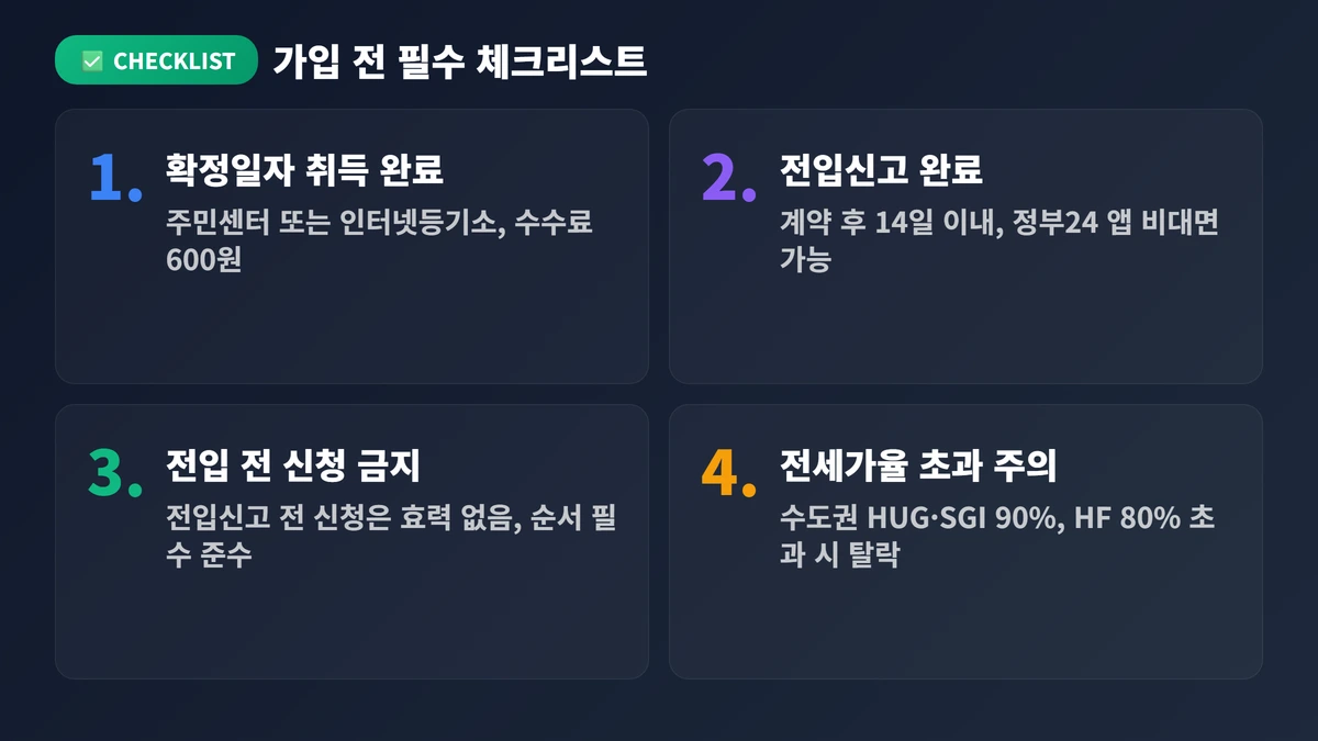 전세보증보험 가입 조건 2026: 바뀐 기준 완벽 정리 4 가입 전 필수 체크리스트