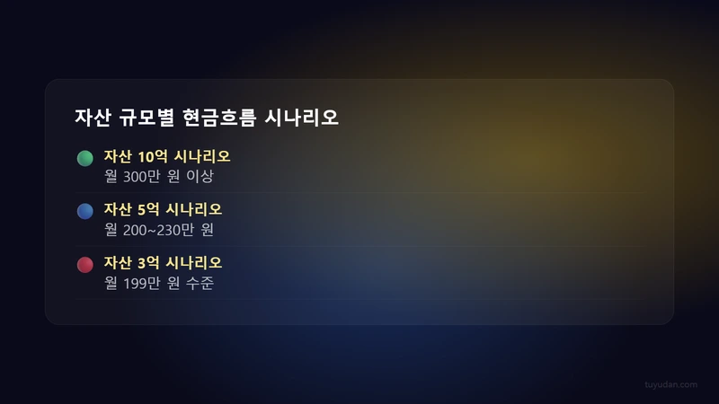 은퇴 후 현금흐름 설계: 월 300만 원 만드는 현실적 구조 3 4레이어 현금흐름 구간 시나리오