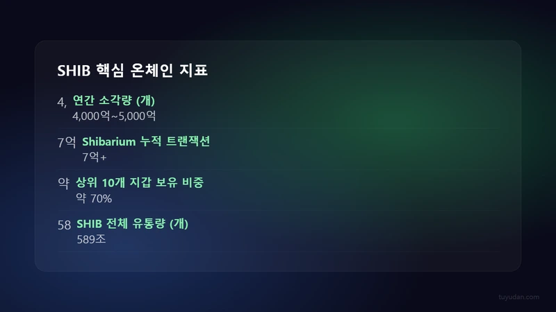 SHIB 핵심 온체인 지표