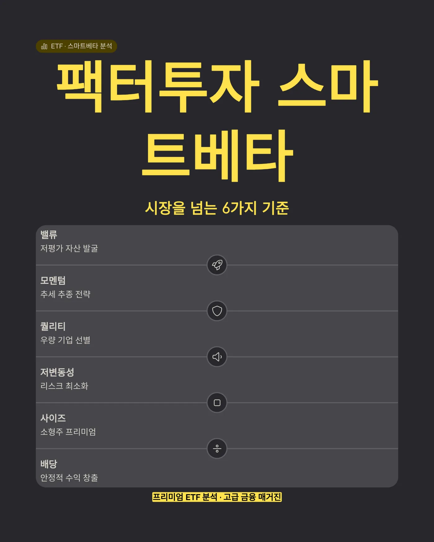팩터투자 스마트베타 프리미엄 썸네일