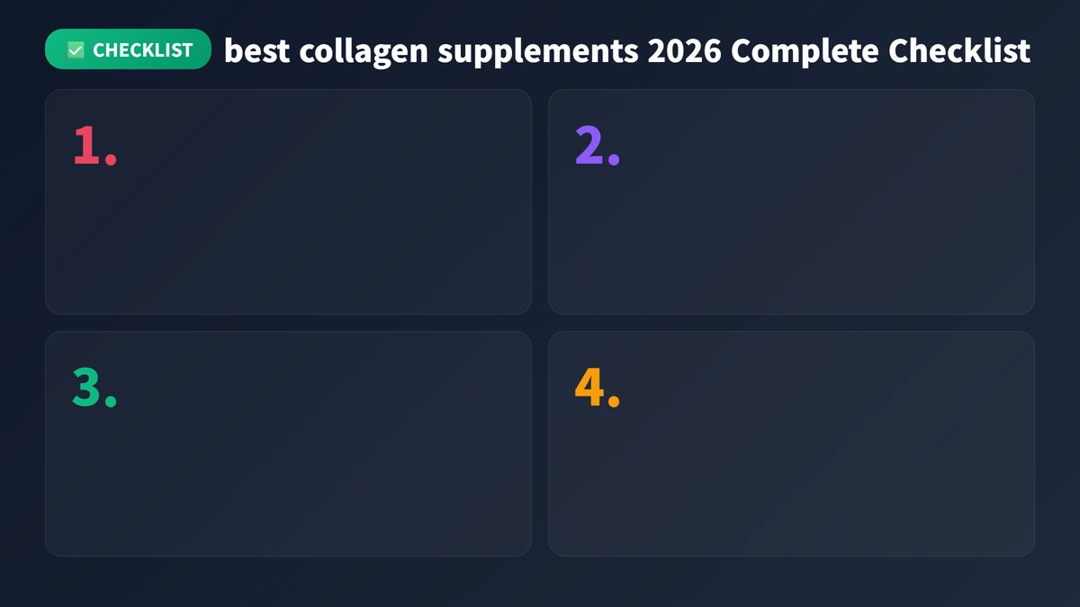 best collagen supplements 2026 checklist guide 2026