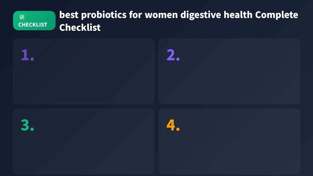 best probiotics for women digestive health checklist guide 2026