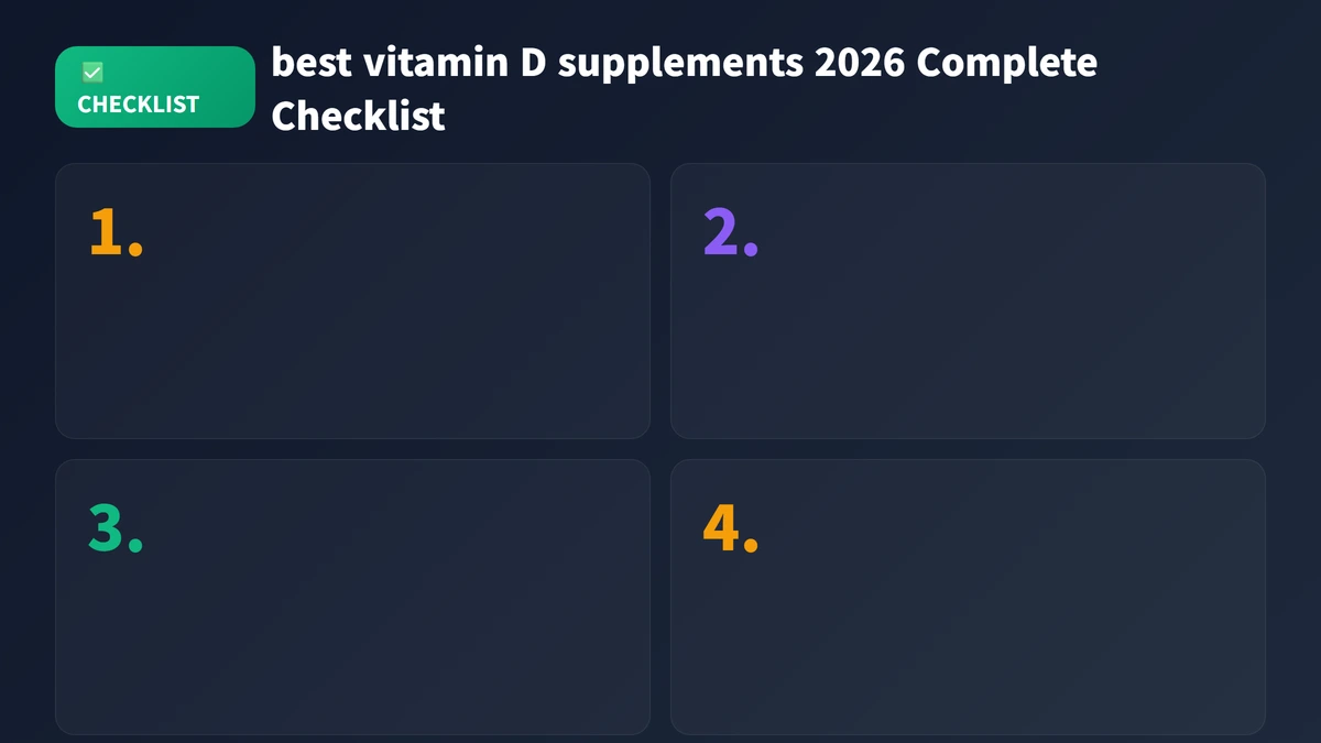best vitamin D supplements 2026 checklist guide 2026