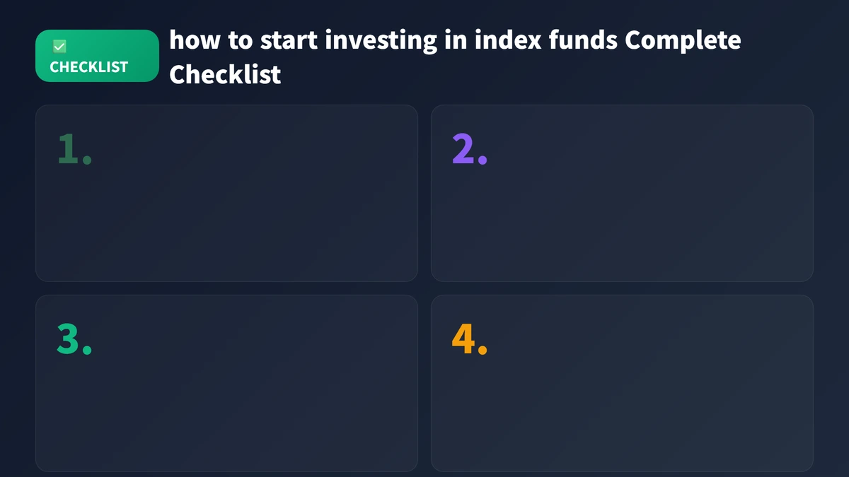 how to start investing in index funds checklist guide 2026