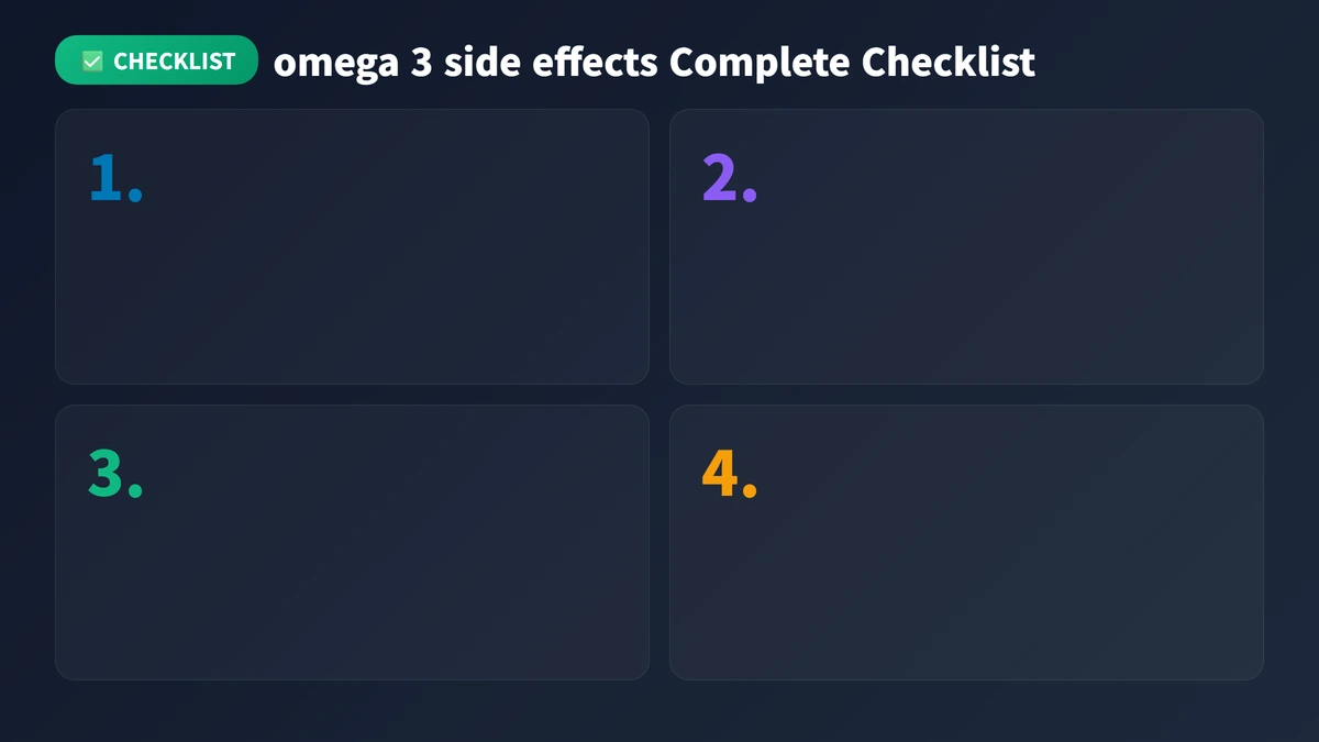 omega 3 side effects checklist guide 2026