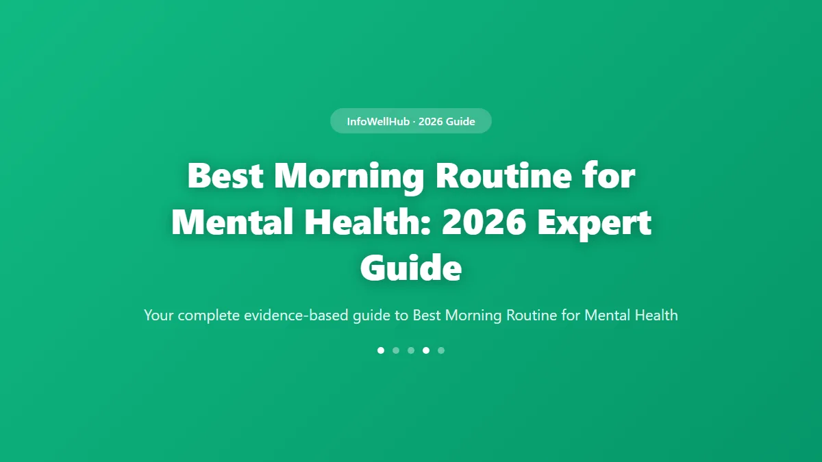 Best Morning Routine for Mental Health guide 2026