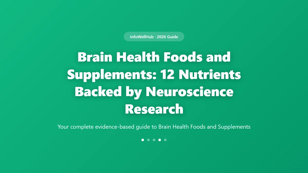 Brain Health Foods and Supplements guide 2026
