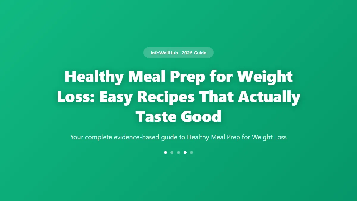 Healthy Meal Prep for Weight Loss guide 2026