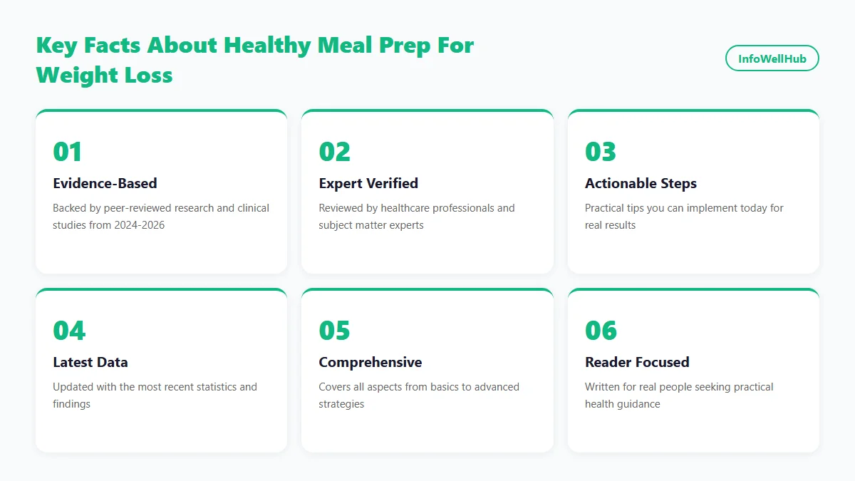 Healthy Meal Prep for Weight Loss infographic 2026