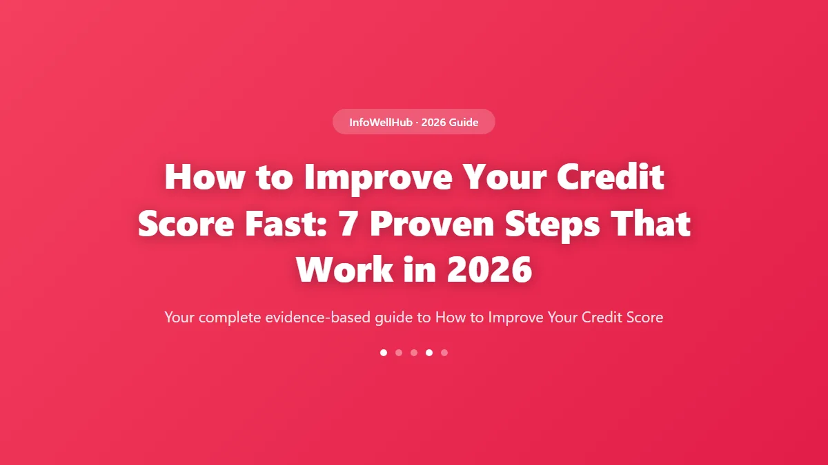 How to Improve Your Credit Score guide 2026