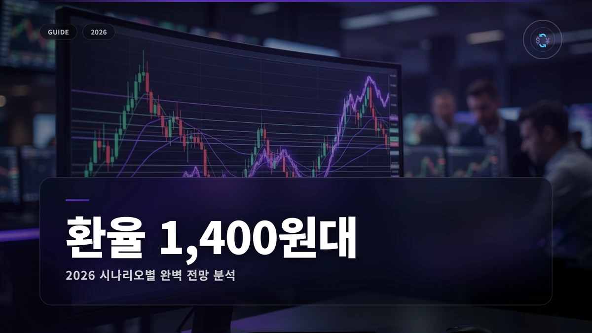 원달러 환율 전망 2026: 1,400원대 고환율 언제 끝나나? 시나리오별 1 원달러 환율 전망 2026 썸네일