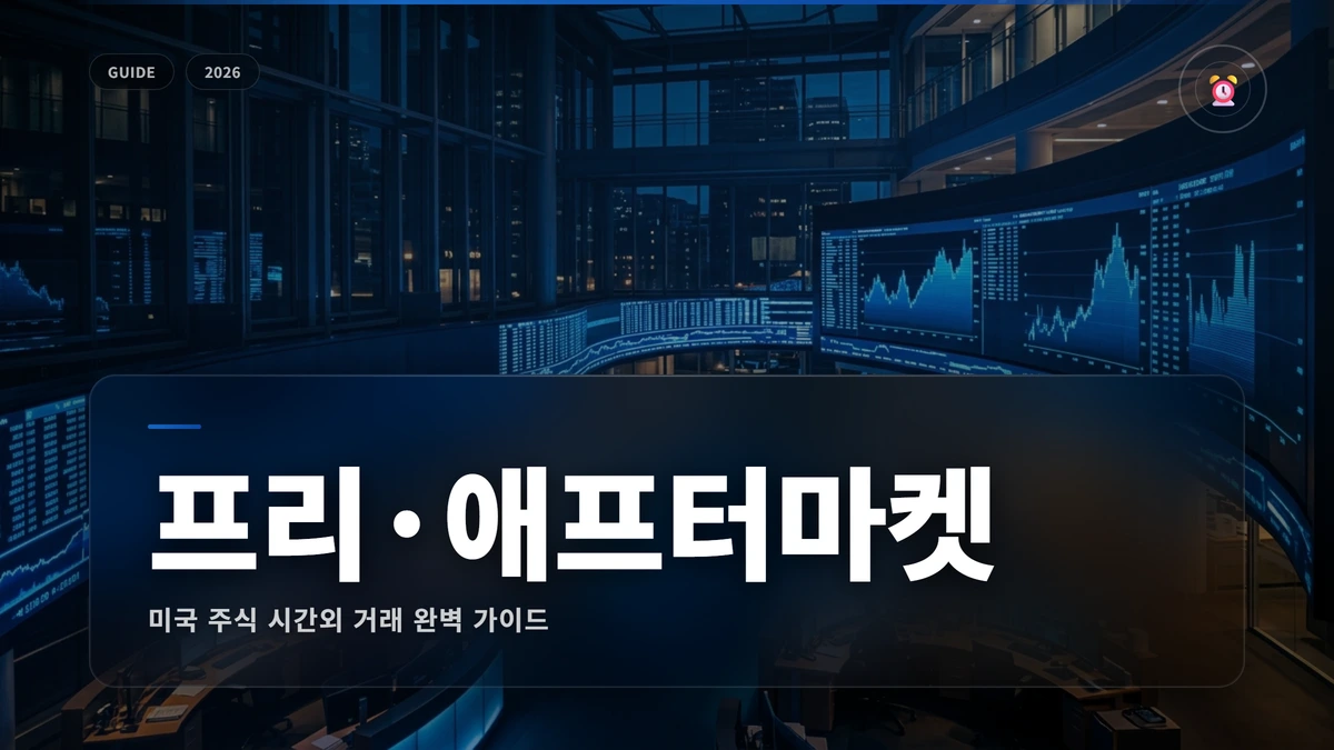 프리마켓과 애프터마켓 완벽 가이드 (미국 주식 시간) 썸네일 ⏰ 프리마켓과 애프터마켓 (미국 주식
