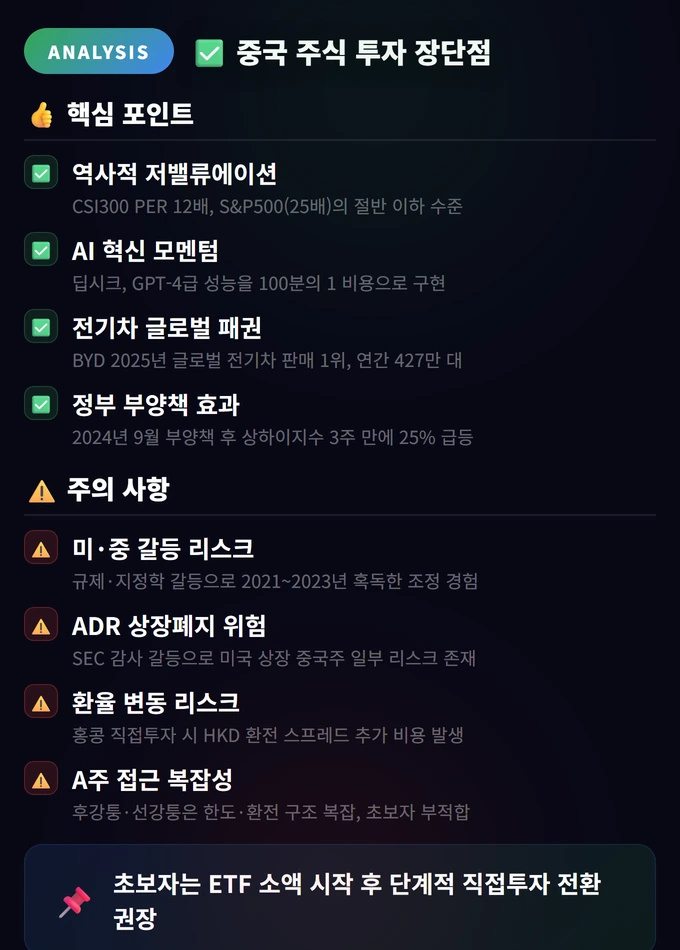 중국 주식 투자 장단점 중국 주식 투자 방법 2026