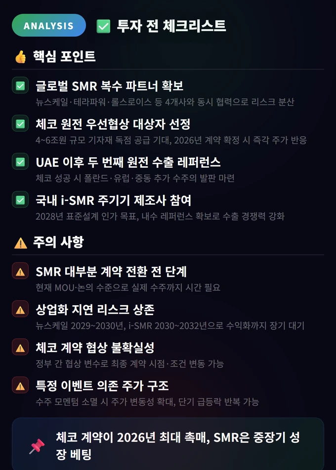 투자 전 체크리스트 두산에너빌리티 주가 전망 2026